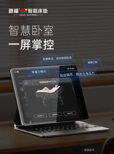 路福寝具日志-路福智能床搭载先进的智联系统，
如同卧室中的 “智慧中枢”.
	
它能够轻【图1】