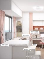 家具企业松堡王国日志:⛵清凉夏日 | 儿童房 | 10㎡粉色海洋榻榻米
今天小松宝要给大家安利一款超赞的儿童房设计
这个“粉色海洋榻榻米”简直是果敢少女的航海梦
每一角落都充满了浪漫与冒险

◐ 砸不掉的飘窗·玩出了新花样
大部分飘窗砸不了，感觉很废空间
借用飘窗的一部分+床箱体=榻榻米
榻榻米箱体化身隐身收纳王者
多种收纳箱体：①上翻式收纳：放置不常用的换季被；②收纳箱体装上加密床体排骨架承托：下方【图2】