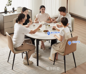 产品图片：家具企业敏华控股客卧家具产品名称《餐桌小户型折叠家具》议价