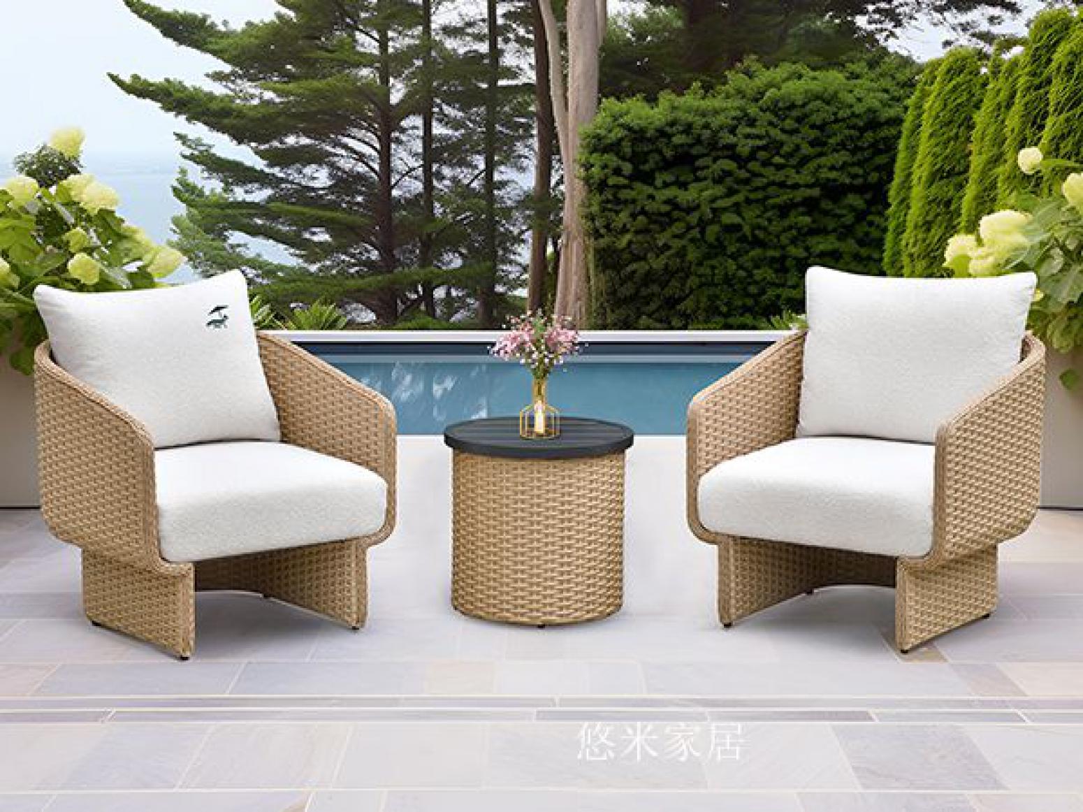 悠米家居户外家具产品《藤编休闲椅》【图0】