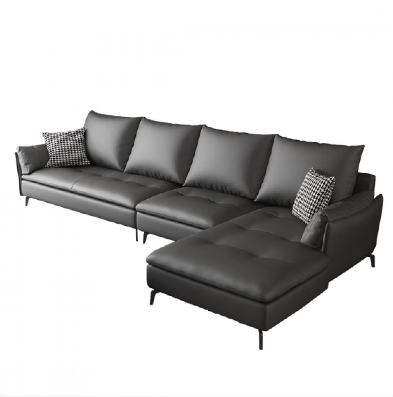 晚安家居客卧家具产品《现代头层牛皮沙发》