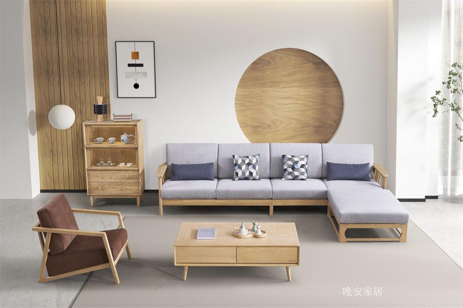 晚安家居客卧家具产品《中式实木沙发》【图0】