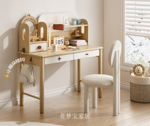 产品图片：家具企业喜梦宝家居儿童家具产品名称《喜梦宝实木儿童书桌》议价
