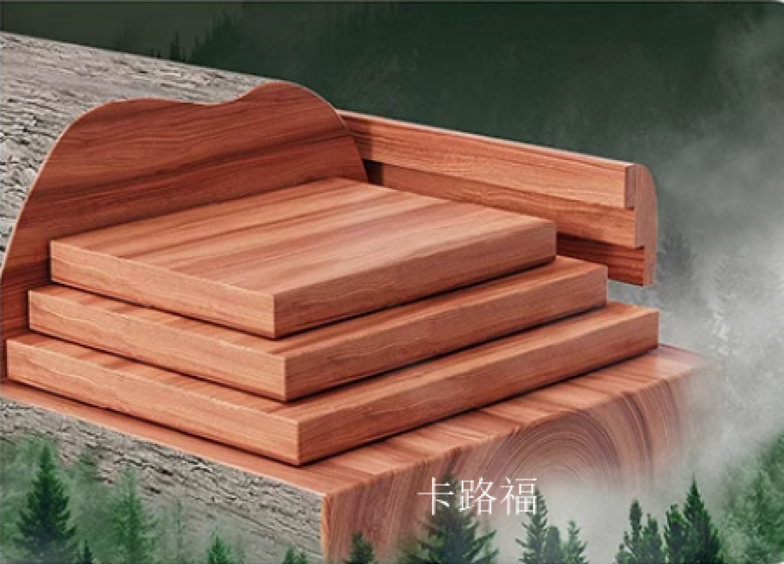 卡路福客卧家具产品《简约黄牛皮鹅绒床架》【图2】