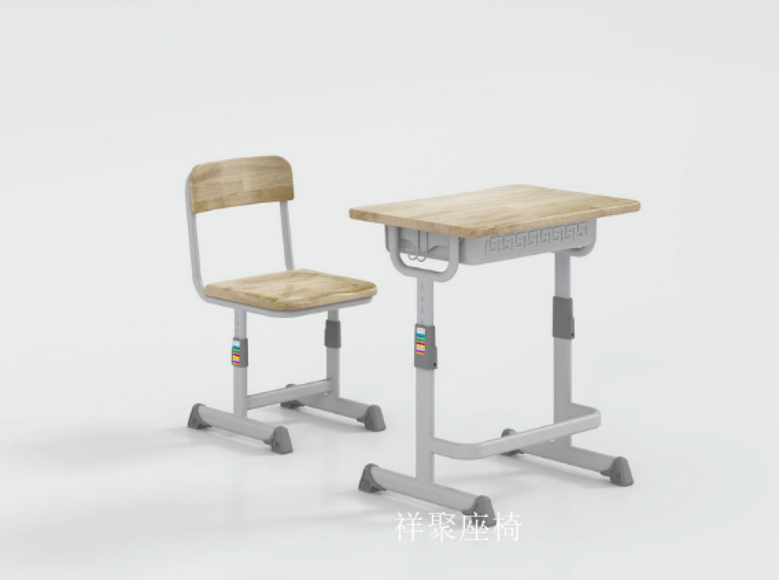 祥聚座椅办公家具产品《学校板式课桌椅》【图0】