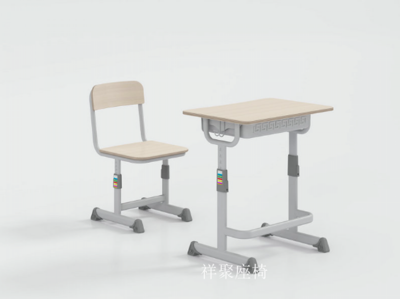 祥聚座椅办公家具产品《学校板式课桌椅》【图2】