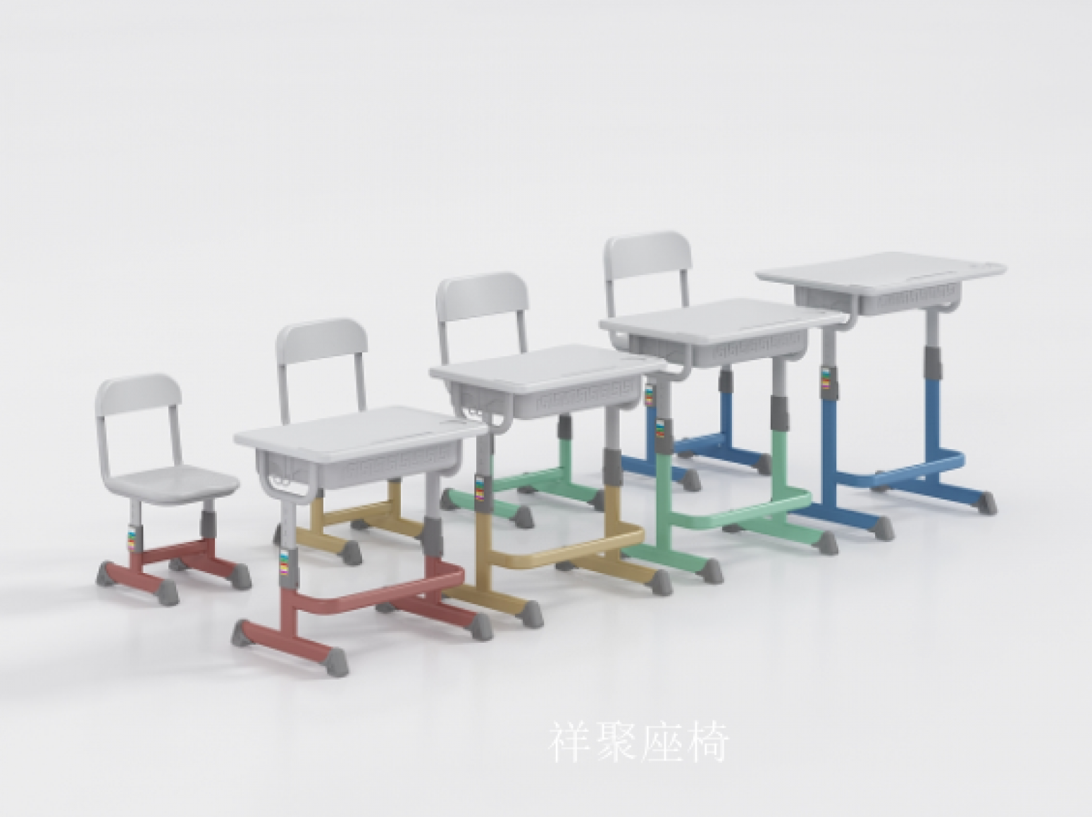 祥聚座椅办公家具产品《学校板式课桌椅》【图6】