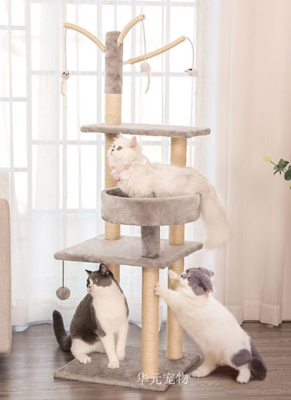 华元宠物宠物家具产品《猫抓柱立式猫架子》【图2】