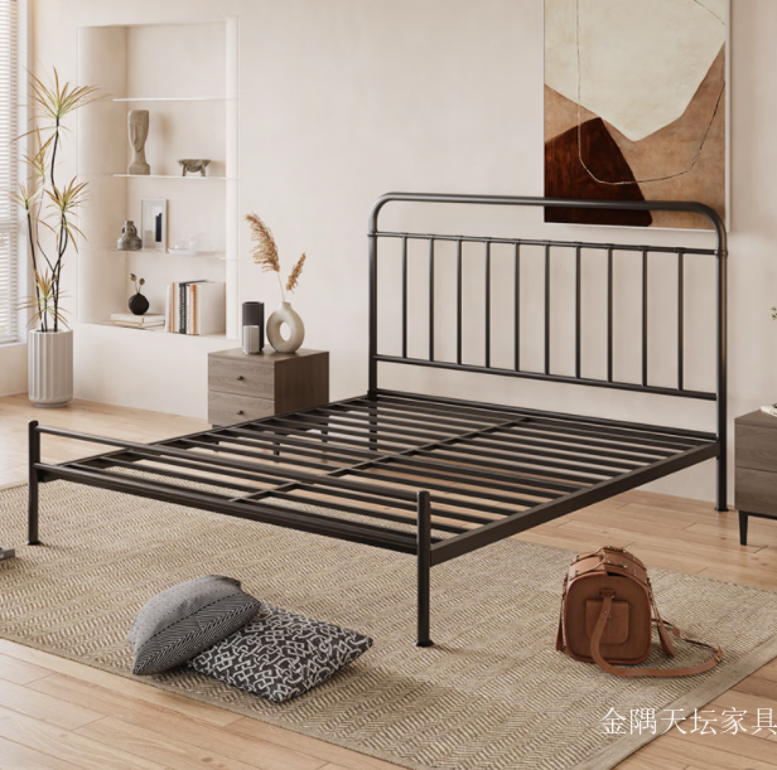 金隅天坛家具客卧家具产品《铁艺床现代家具》【图0】