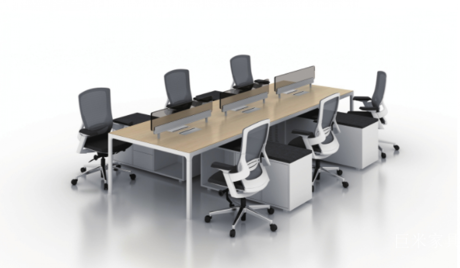 巨米家具办公家具产品《屏风办公桌》【图1】