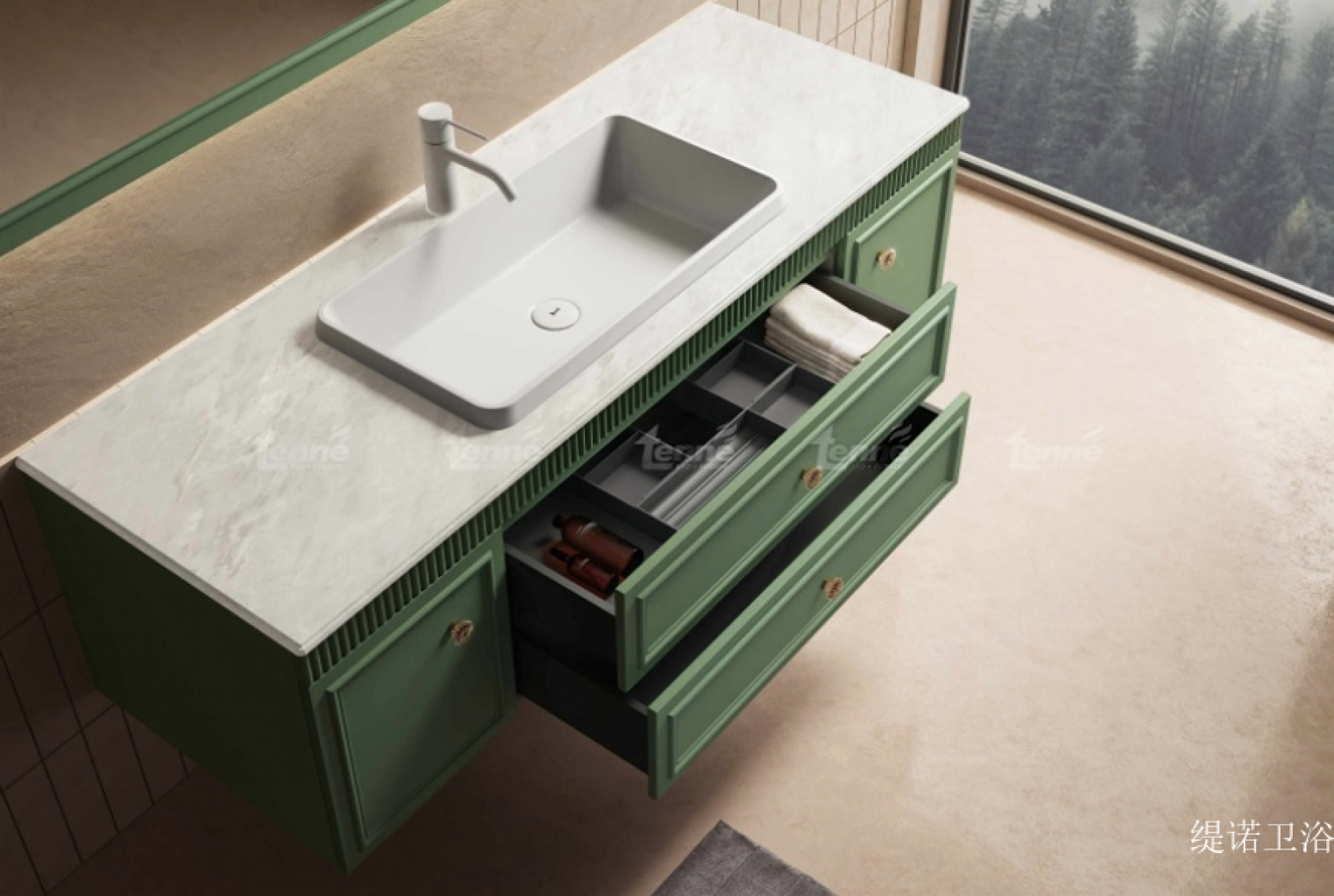 缇诺卫浴厨卫家具产品《波西娅浴室柜》【图1】