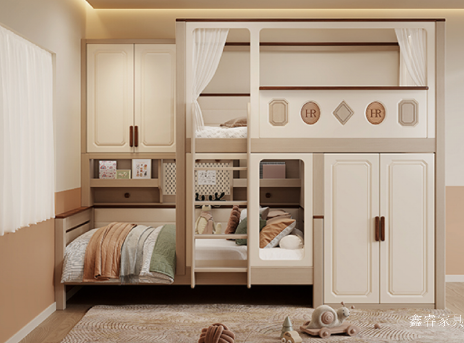 鑫睿家具儿童家具产品《睿美收纳儿童床》【图1】