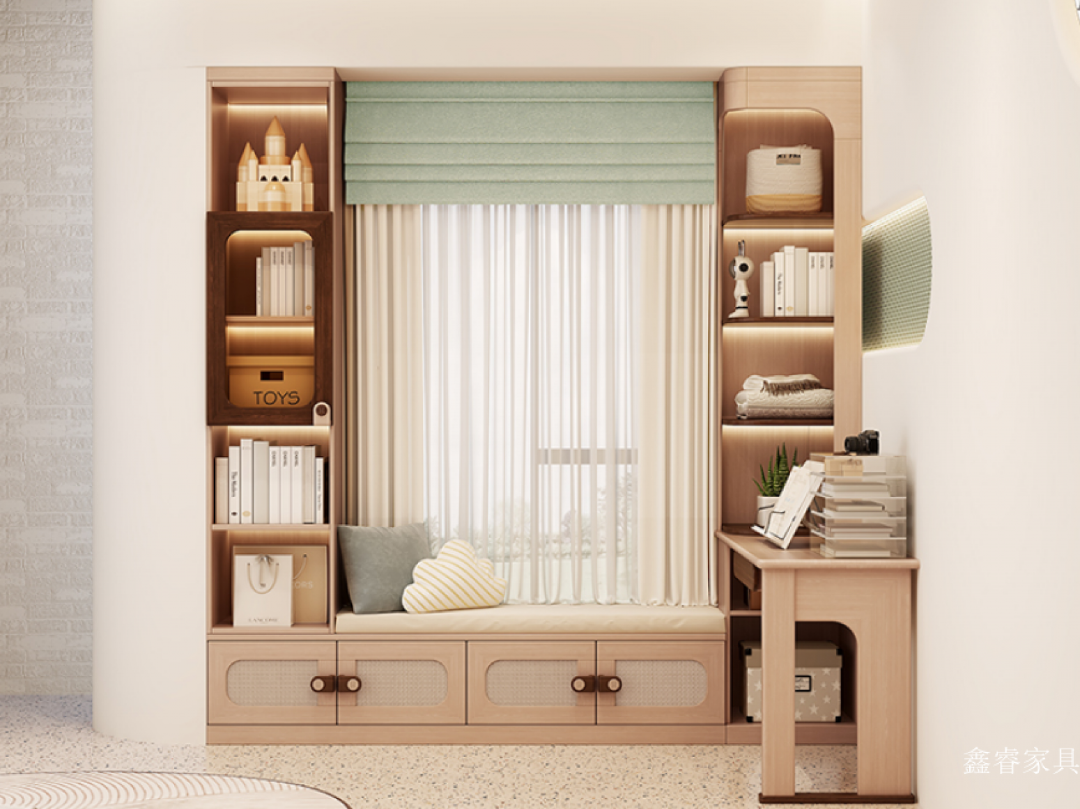 鑫睿家具儿童家具产品《睿上美学收纳柜》