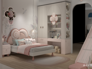 鑫睿家具儿童家具产品《花漾公主风儿童床》议价