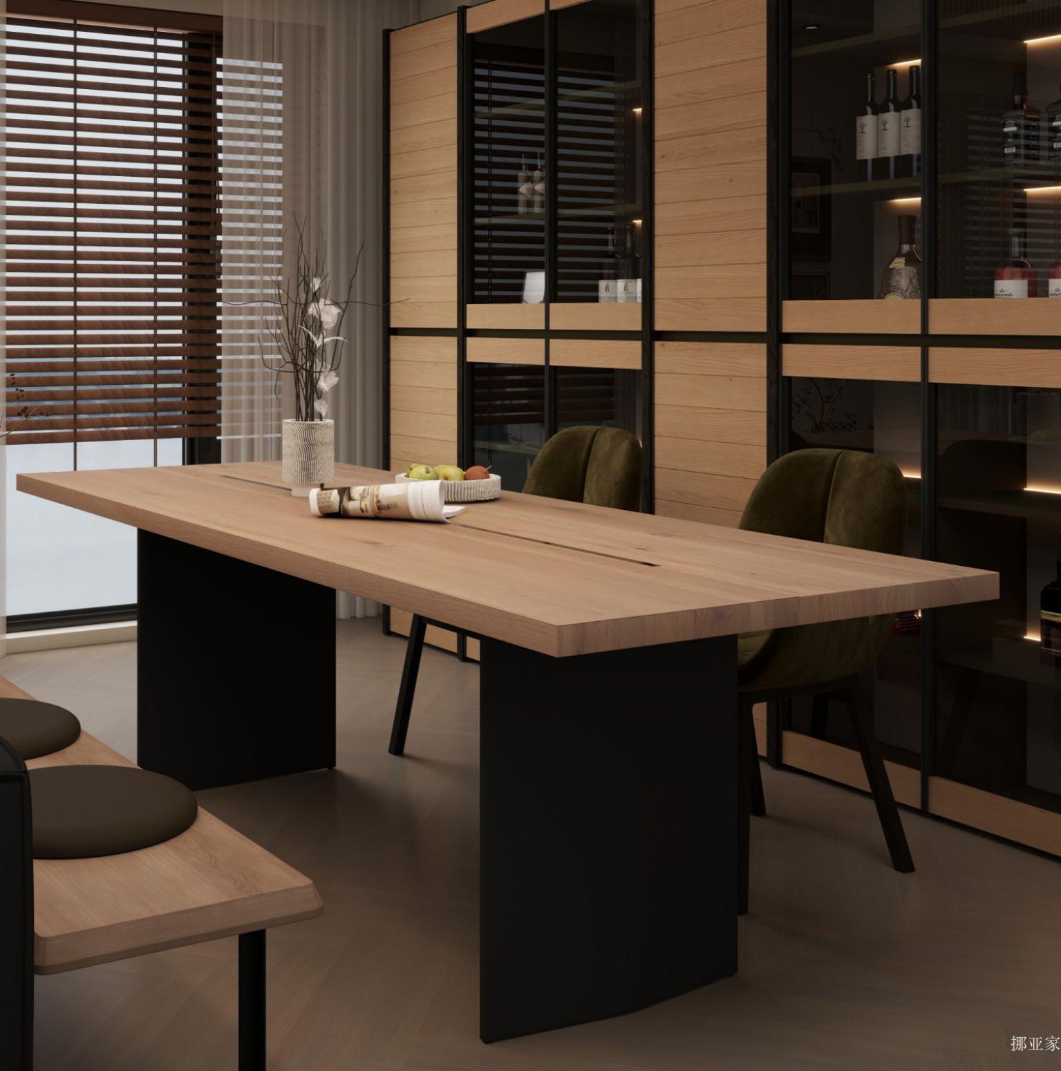 挪亚家客卧家具产品《双拼实木桌》【图0】