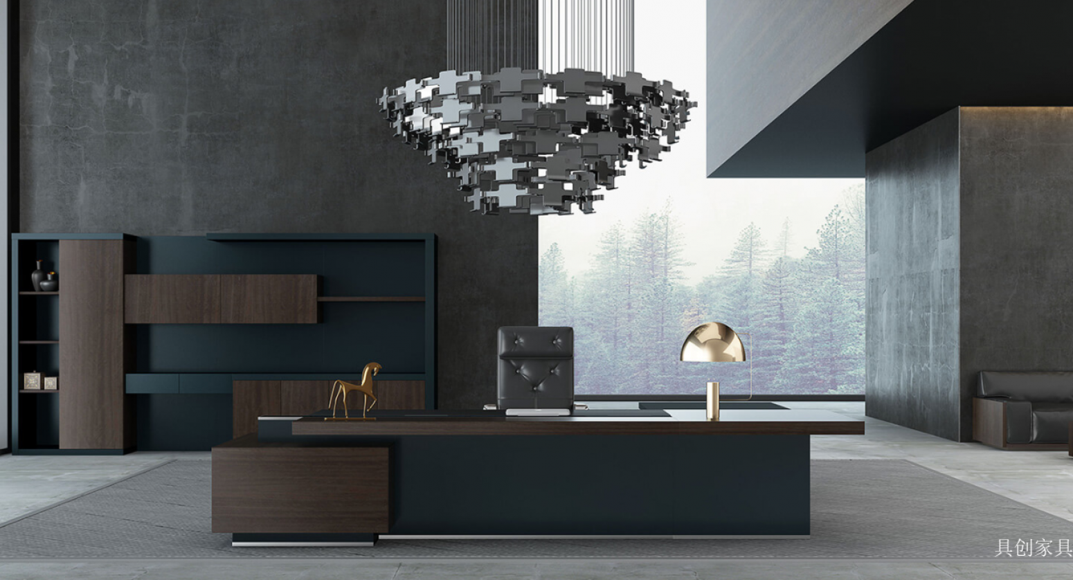 具创家具办公家具产品《添越高管办公桌》