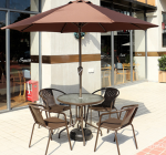 舒纳和日志-户外庭院遮阳伞哪种好

  随着天气的升温，庭院遮阳伞在【图1】