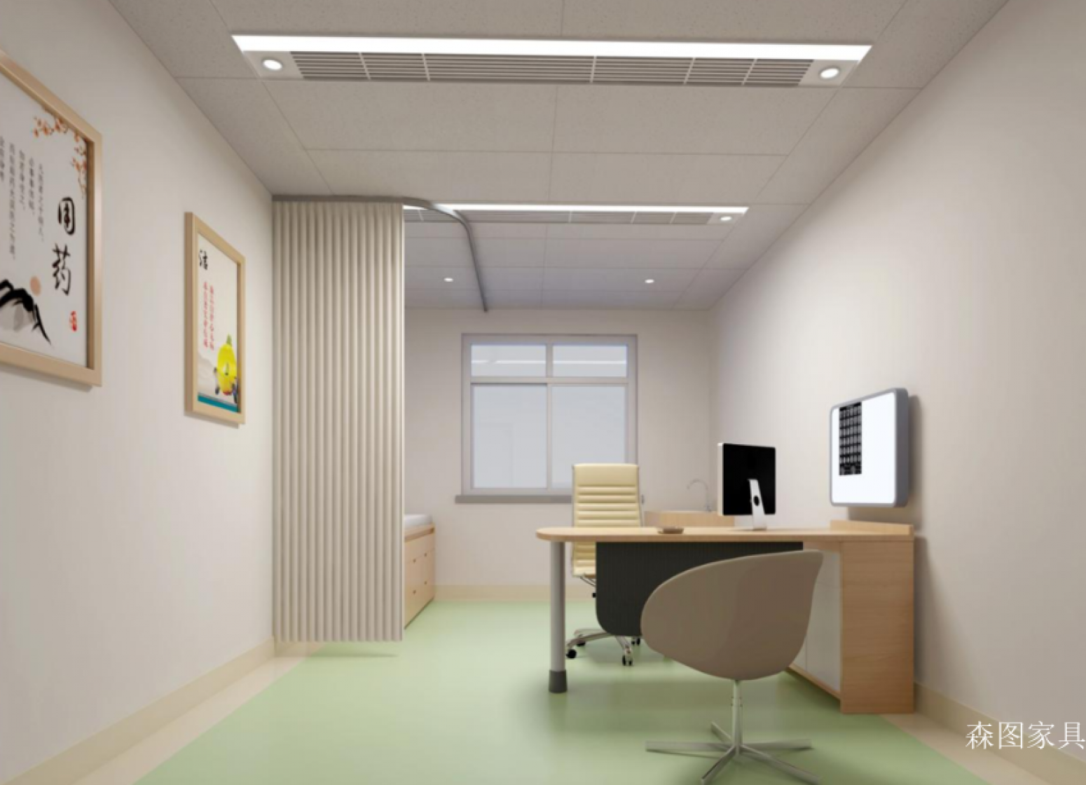 森图家具医疗家具产品《医院诊所家具医生诊桌》