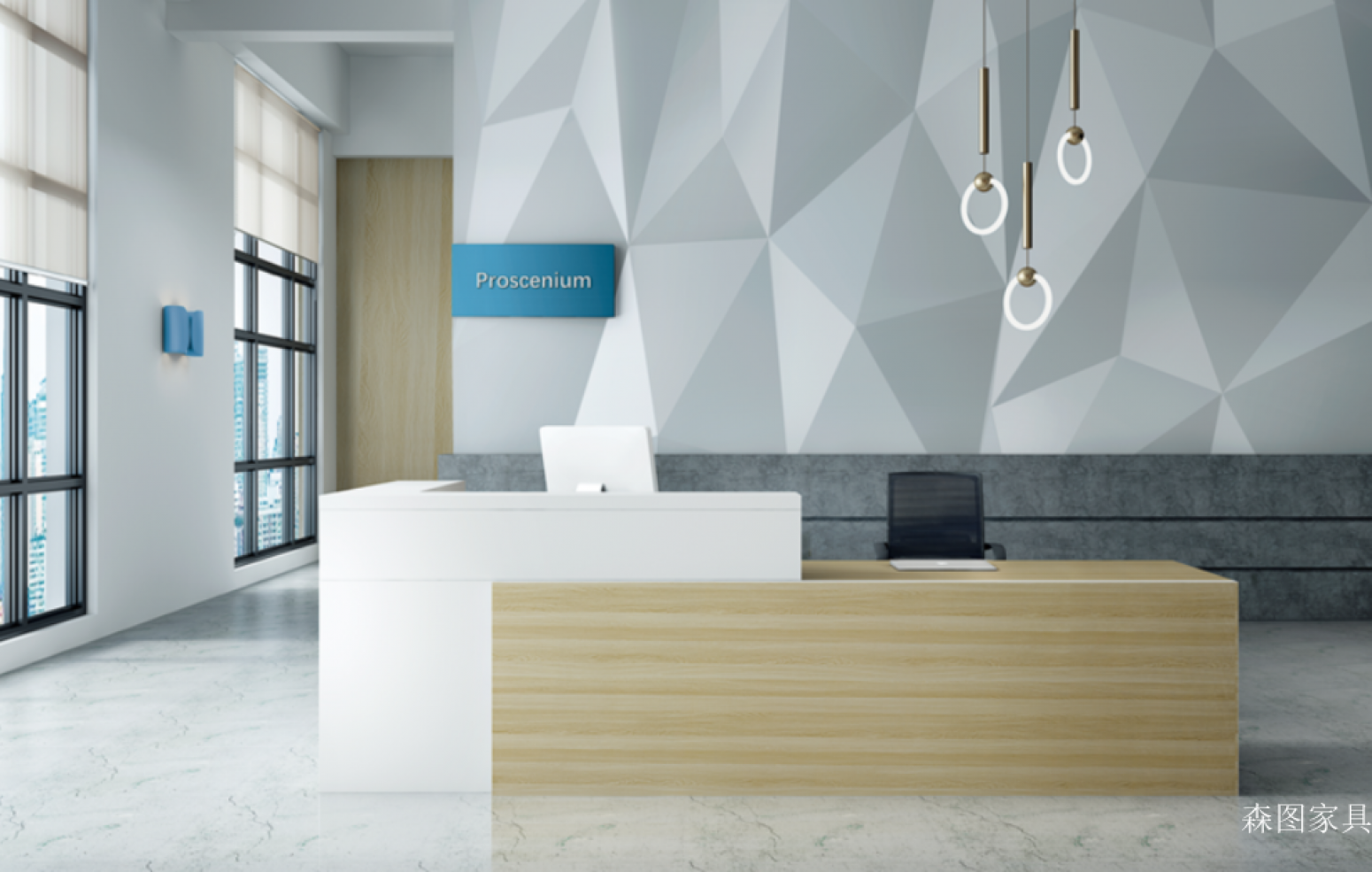 森图家具办公家具产品《森图现代拼接接待台》【图0】