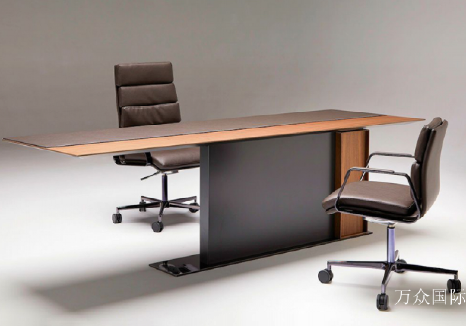 万众国际办公家具产品《现代极简高管办公桌》【图0】