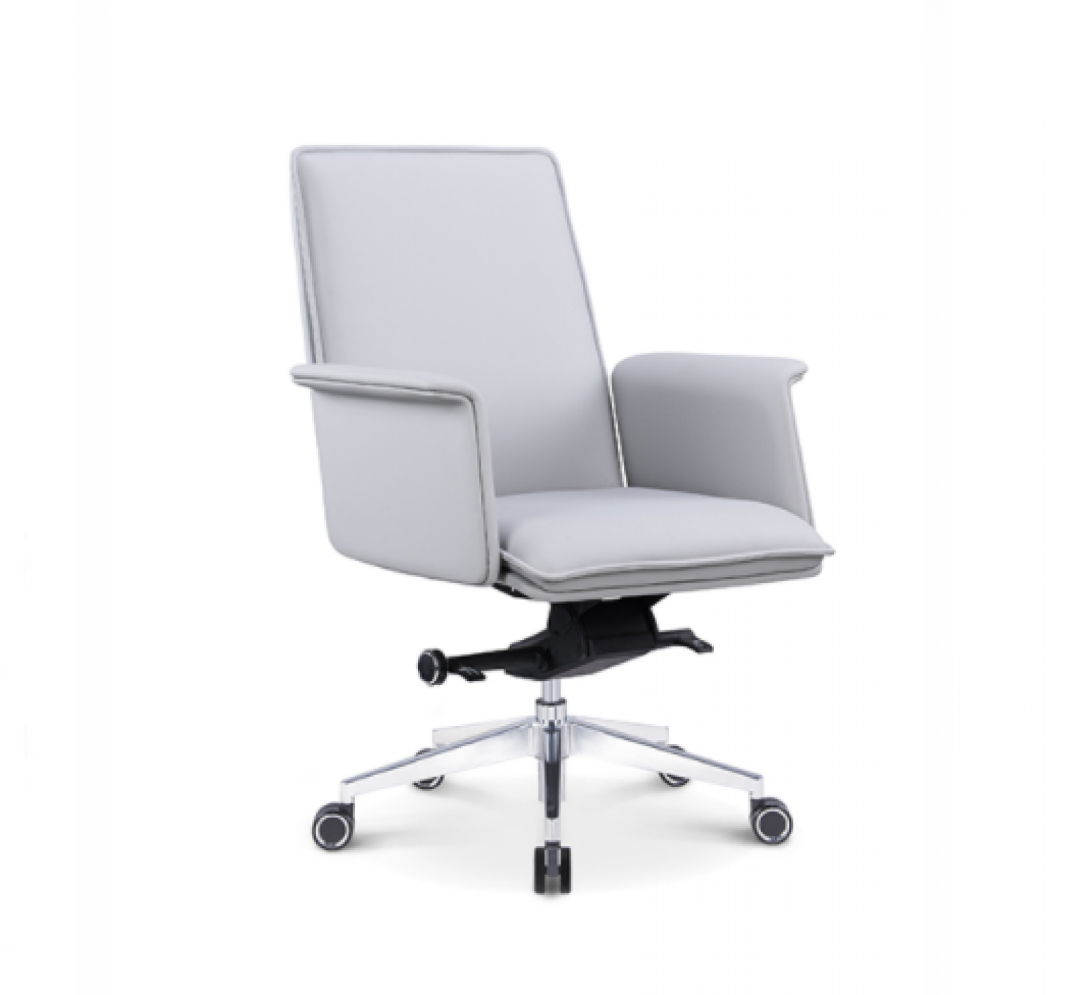 万众国际办公家具产品《浅灰皮质办公椅》【图2】