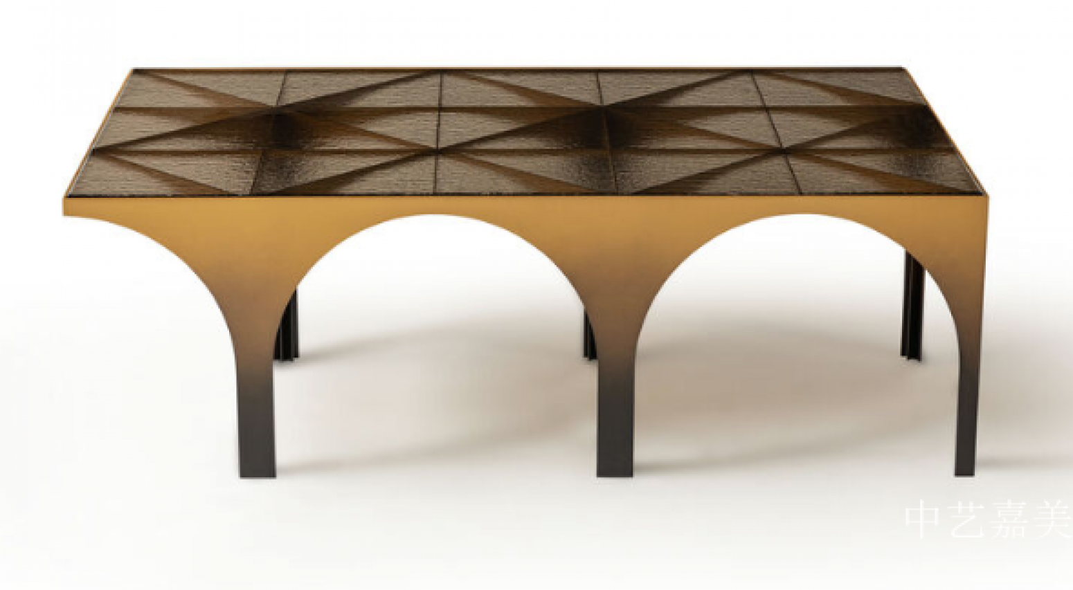 中艺嘉美客卧家具产品《彩色玻璃大茶几》【图0】