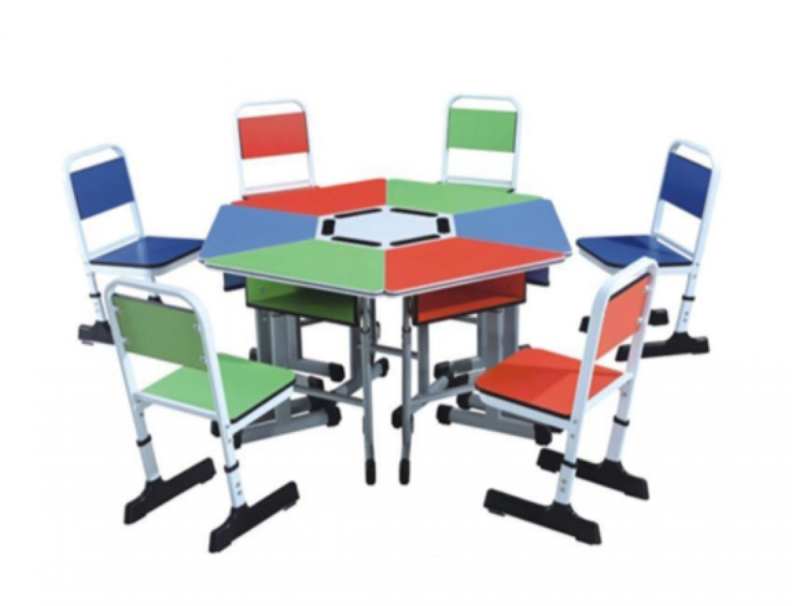 红富家具办公家具产品《拼接沙盘课桌椅》