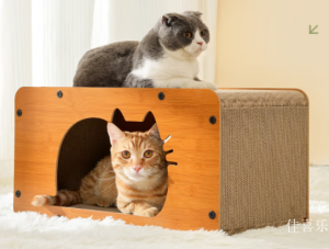 佳喜乐宠物家具产品《实木猫抓板猫窝一体》议价