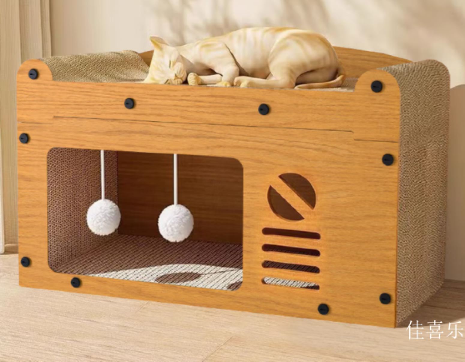 佳喜乐宠物家具产品《电视机双层猫窝》【图2】