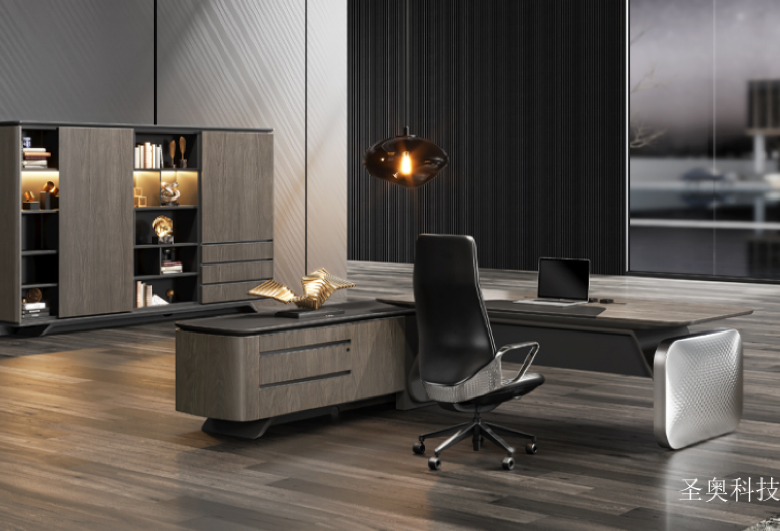 圣奥科技办公家具产品《昂蒂那办公桌》【图2】