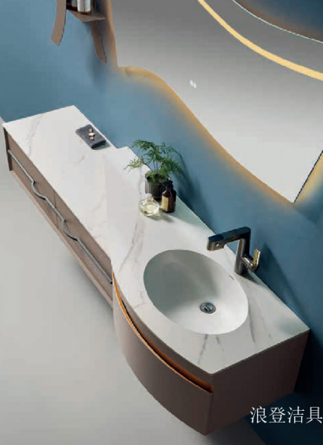 浪登洁具厨卫家具产品《设计感浴室柜》【图1】