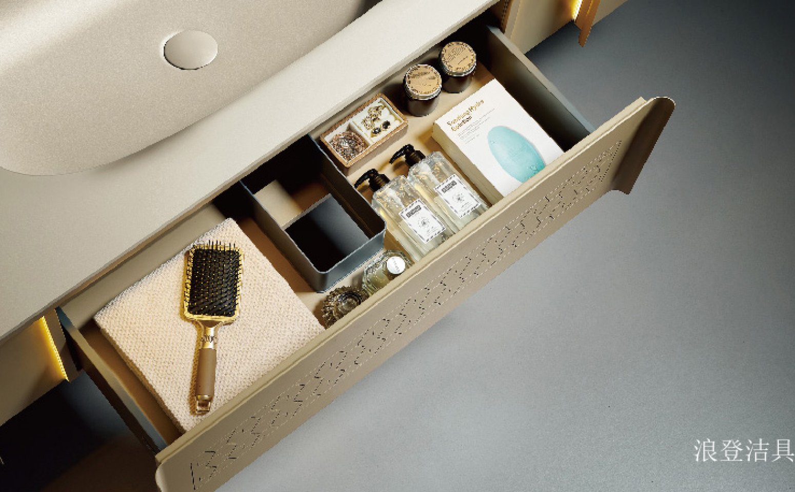 浪登洁具厨卫家具产品《极简独特浴室柜》【图2】