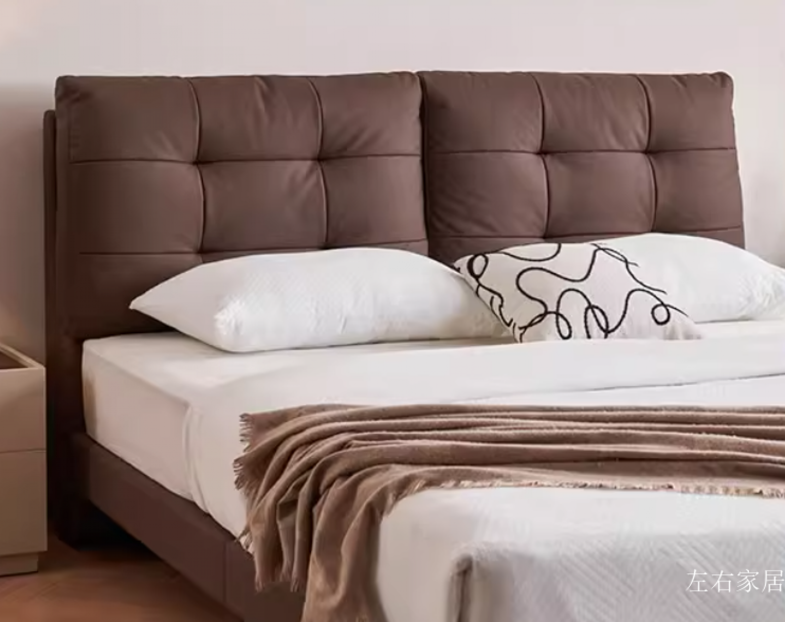 左右家居客卧家具产品《极简高端大气大床》【图1】