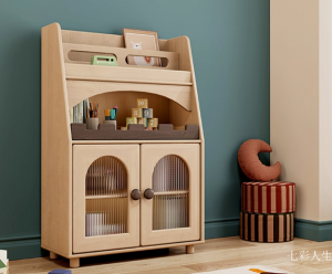 七彩人生儿童家具产品-《全实木儿童置物架》