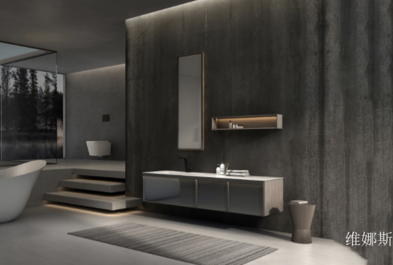 维娜斯厨卫家具产品《P180炫酷浴室柜》