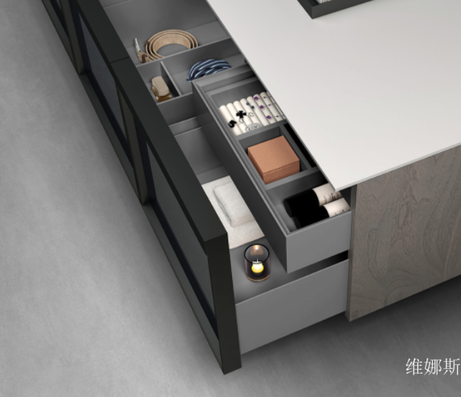 维娜斯厨卫家具产品《P180炫酷浴室柜》【图2】