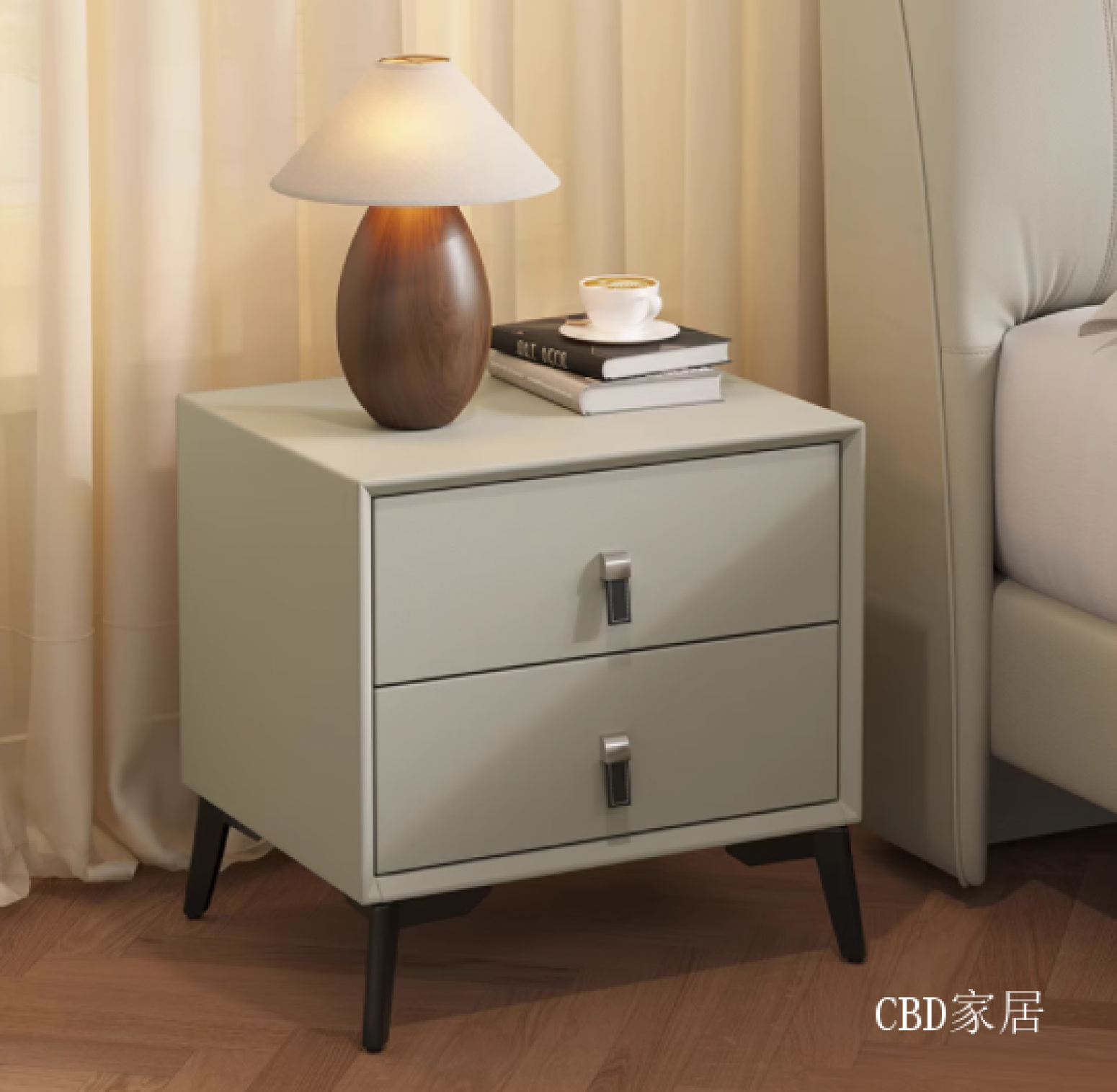 CBD家居客卧家具产品《氧气轻奢感床头柜》