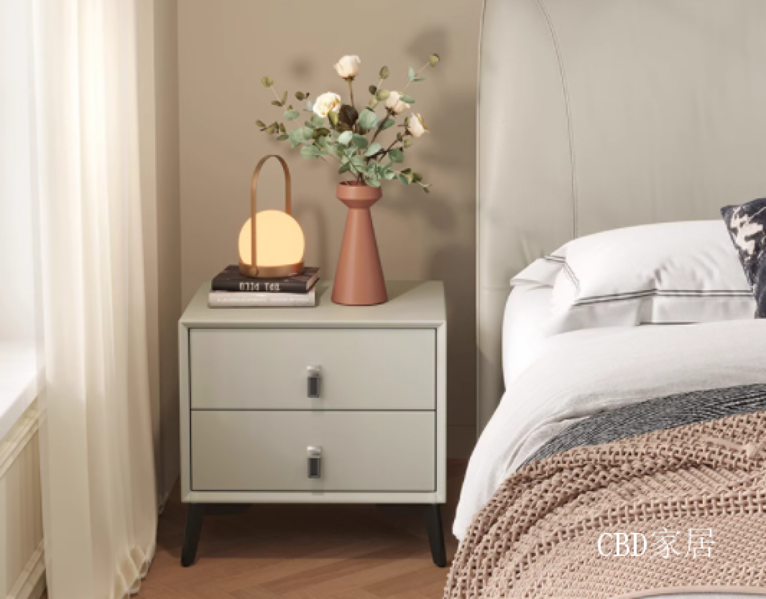 CBD家居客卧家具产品《氧气轻奢感床头柜》【图1】