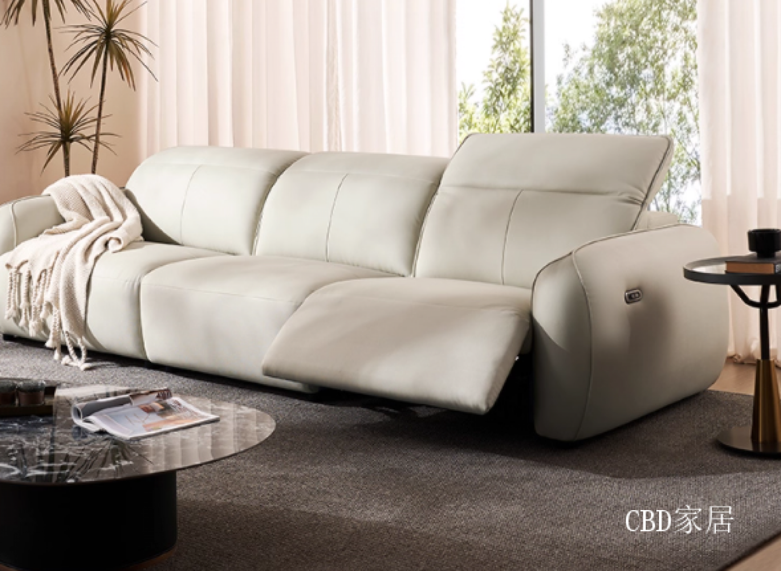 CBD家居智能家居产品《0靠墙真皮电动沙发》【图3】