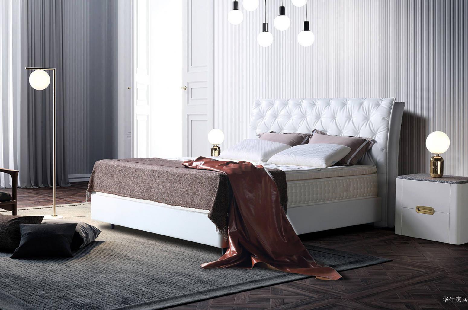 华生家居客卧家具产品《天鹅堡软床》