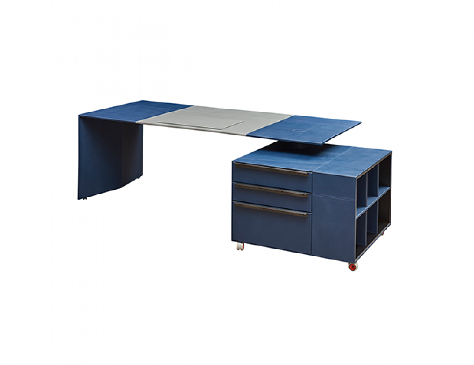 美廷理创办公家具产品《蓝调智格商务班台》【图2】