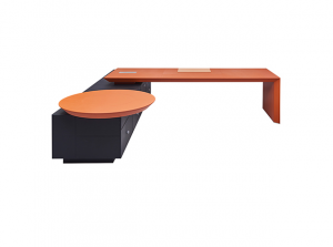 美廷理创办公家具产品《橙黑锐尚商务班台》议价