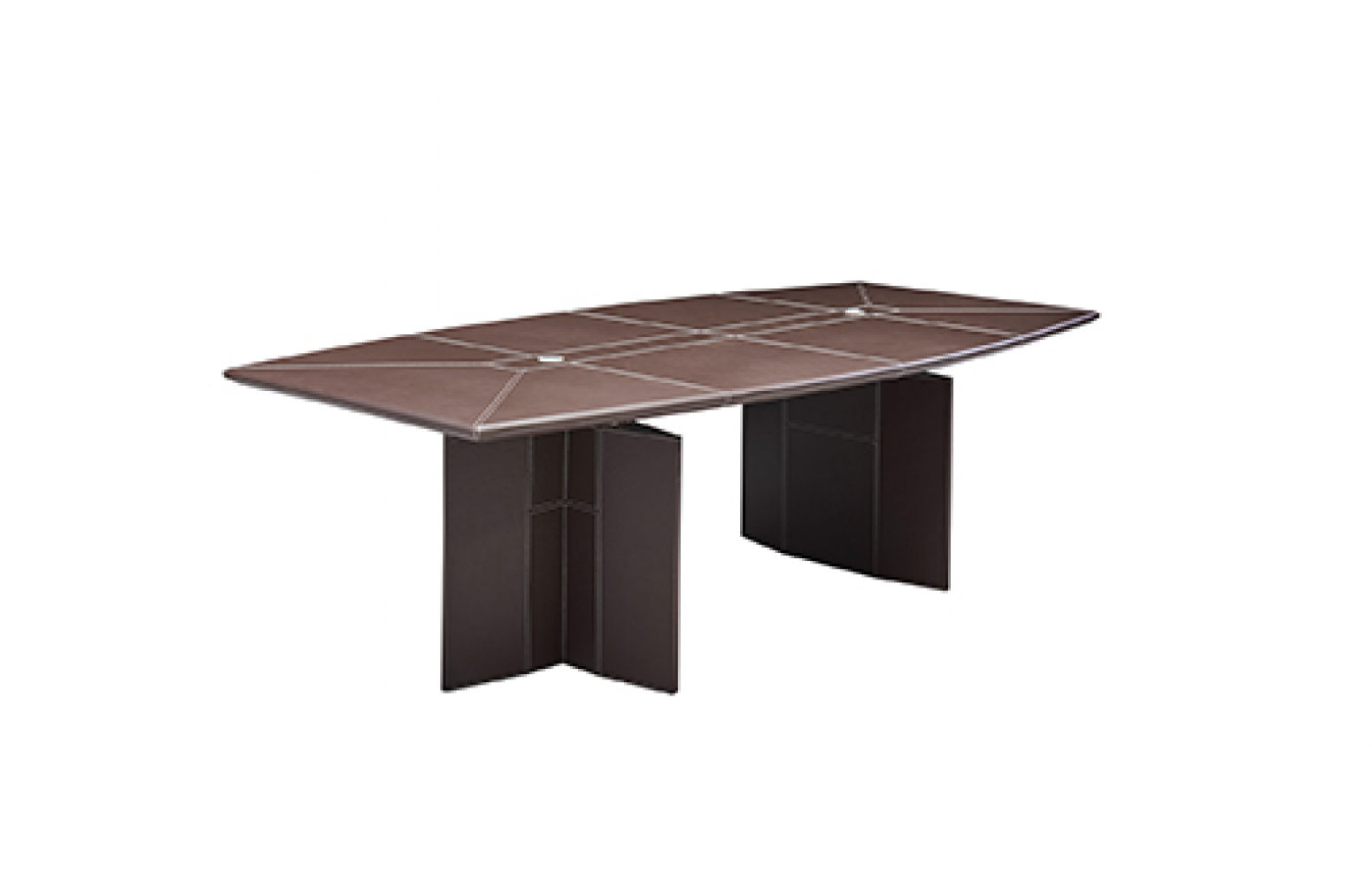 美廷理创办公家具产品《棕韵几何会议桌》【图0】