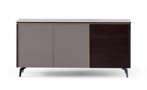 朗萨家私客卧家具产品《奢金棕灰拼色餐边柜》议价