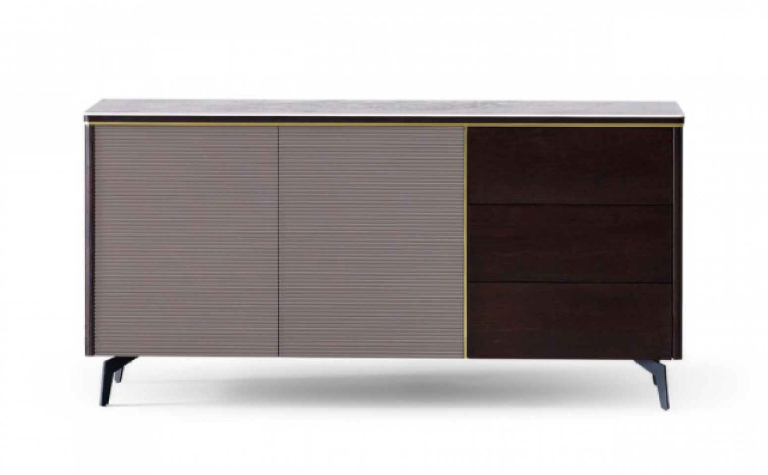 朗萨家私客卧家具产品《奢金棕灰拼色餐边柜》【图0】