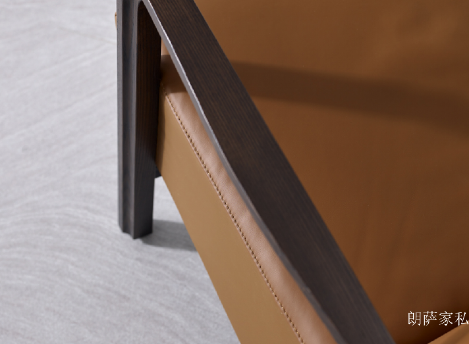 朗萨家私客卧家具产品《棕韵木艺休闲椅》【图3】