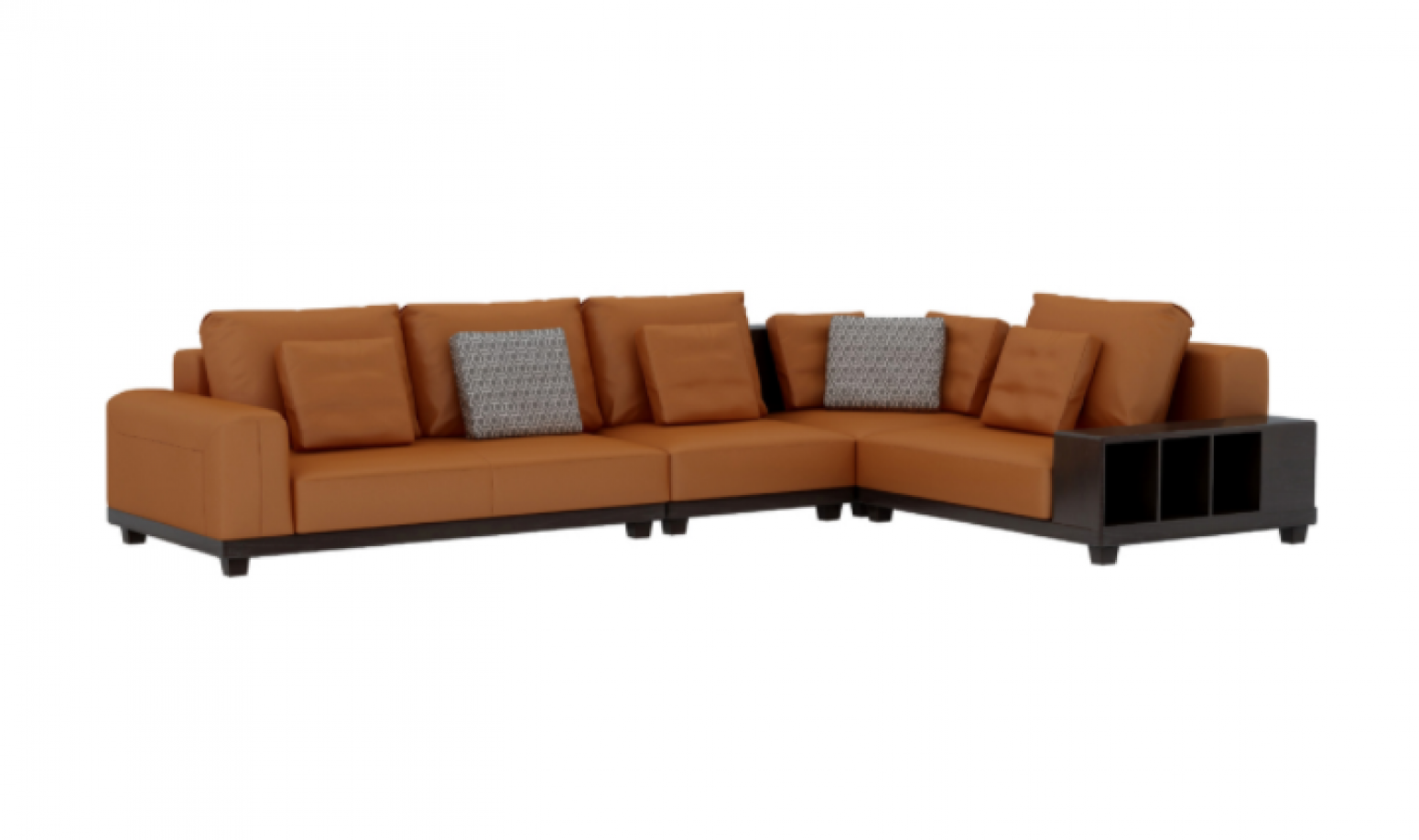 朗萨家私客卧家具产品《橙韵储物L型沙发》