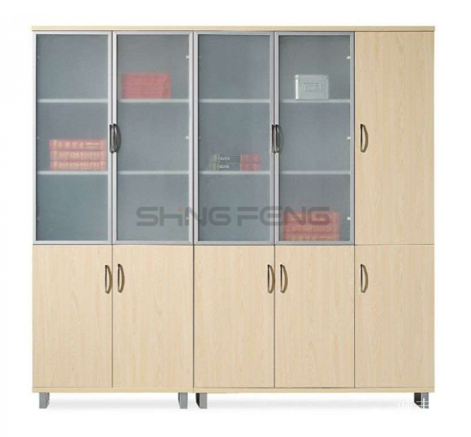 诚丰家具办公家具产品《浅木玻璃办公文件柜》【图0】