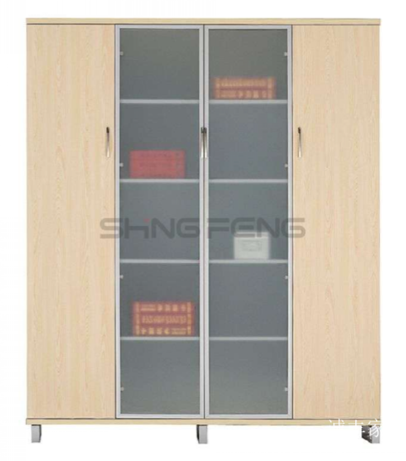 诚丰家具办公家具产品《浅木玻璃办公文件柜》【图1】