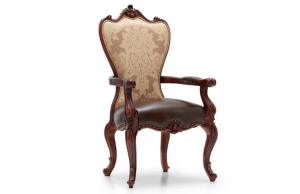 大风范客卧家具产品《古典雕花布艺真皮餐椅》议价